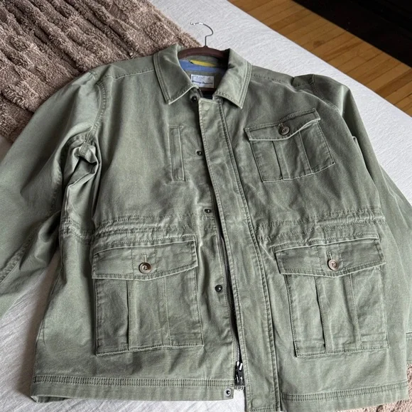 NWT Tommy Bahama Men's Olive Green Jacket - Picture 4 of 6